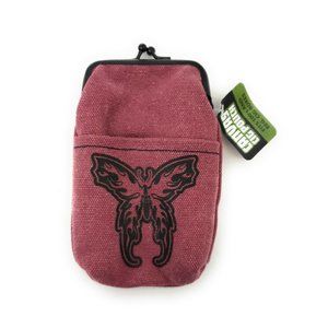 Colorful Canvas Cigarette Pouch with Snap Clasp Closure